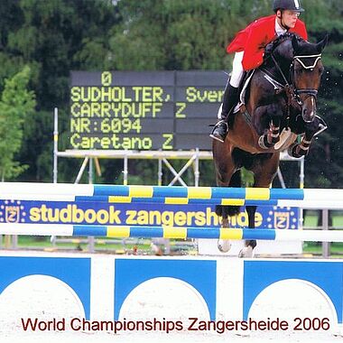 Sven Sudhölter mit Carryduff Z bei der Weltmeisterschaft der jungen Springpferde