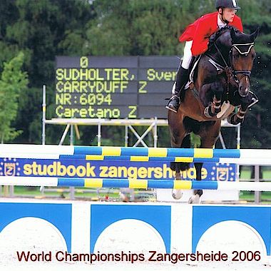 Sven Sudhölter mit Carryduff Z bei der Weltmeisterschaft der jungen Springpferde